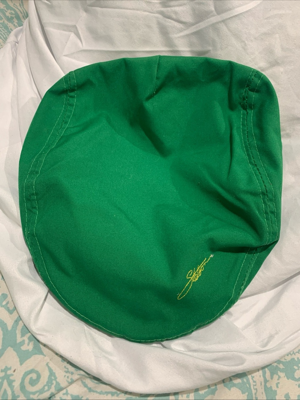 Stetson Green Driver Cap with Yellow Logo Vintage